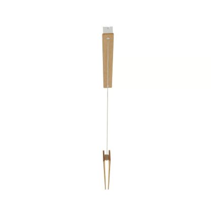 Nordlux - Dimbare LED-hanglamp aan kabel ILGAS LED/47W/230V 3000K beige/wit/essenhout 115 cm