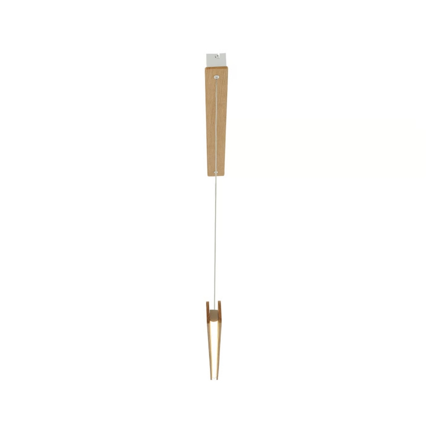Nordlux - Dimbare LED-hanglamp aan kabel ILGAS LED/47W/230V 3000K beige/wit/essenhout 115 cm