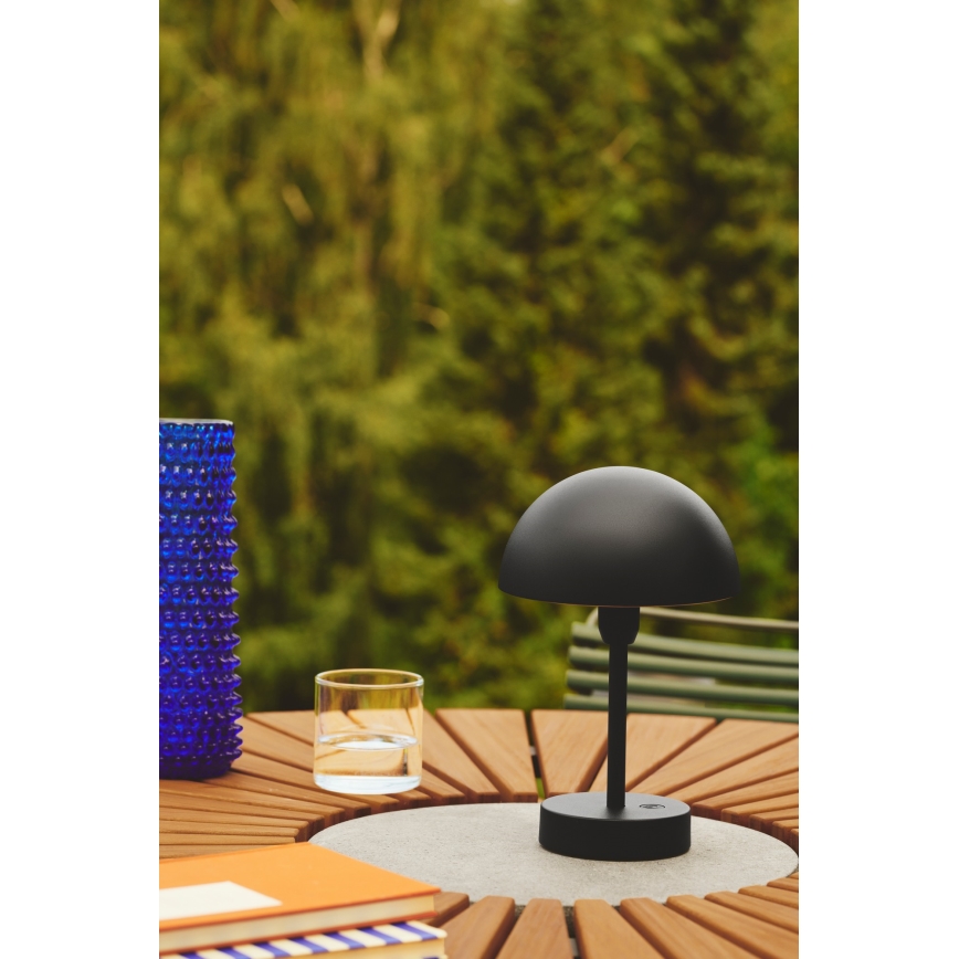 Nordlux - LED Dimbare Oplaadbare Buiten Tafellamp ELLEN LED/2,8W/3,7V IP44 zwart