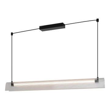 Nordlux - LED Dimbare pendellamp met kabelophanging ALIANI LED/20W/230V 3000K 100 cm zwart/helder