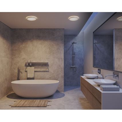 Nordlux - OJA dimbare LED-plafondlamp voor badkamer, 19W/230V, 3000/4000K, IP54, Ø 43 cm