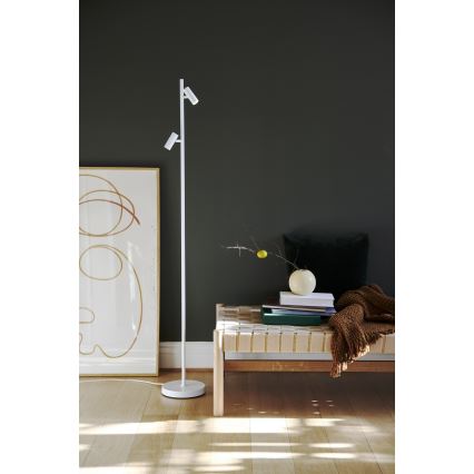 Nordlux - LED Dimbare Touch Vloerlamp OMARI 2xLED/3,2W/230V wit