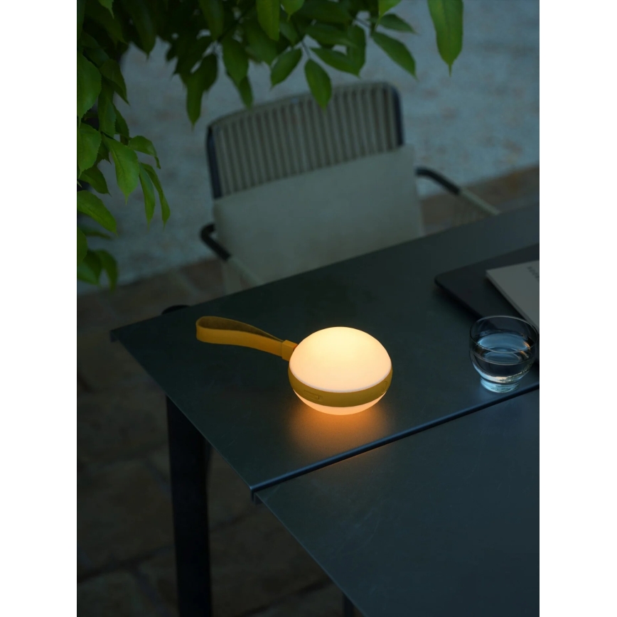Nordlux - LED draagbare oplaadbare lamp LED/1W/3,7V IP54 geel