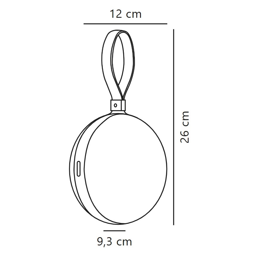 Nordlux - LED draagbare oplaadbare lamp LED/1W/3,7V IP54 geel