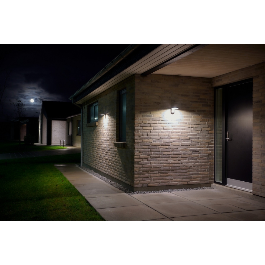 Nordlux - LED Solar wandlamp met sensor RICA LED/5W/3,7V IP44 2200 mAh rond