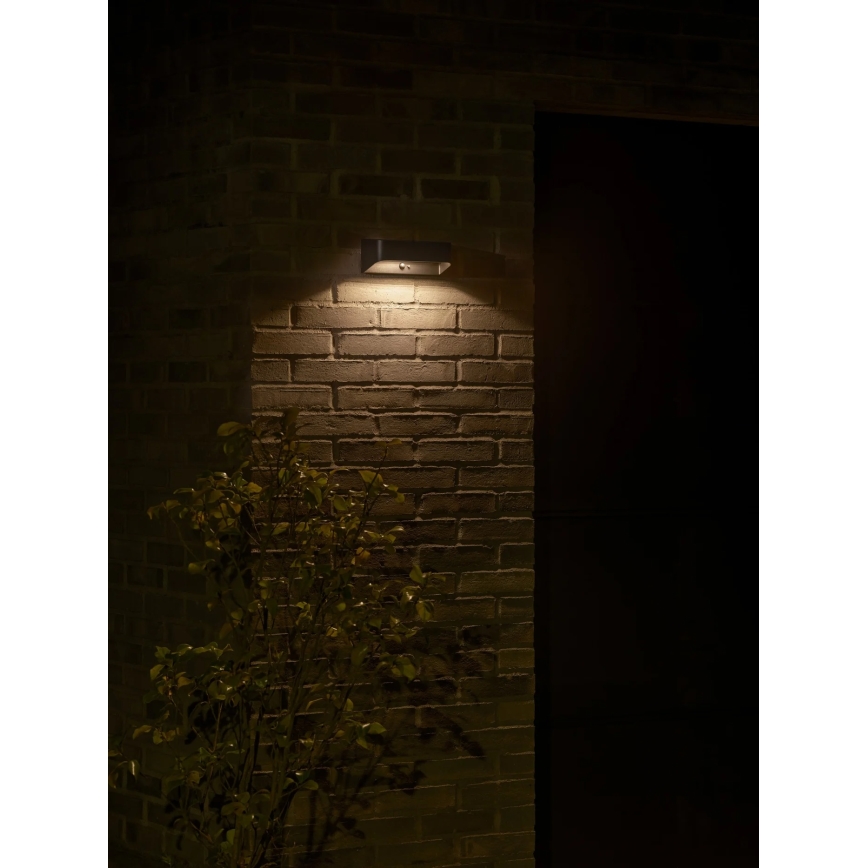 Nordlux - MARCELLIO LED-zonnelamp met sensor LED/5W/5V IP54 2200 mAh zwart