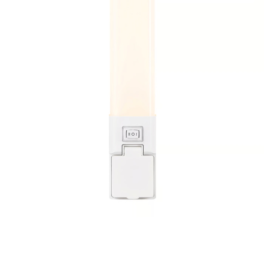 Nordlux - LED verlichting voor badkamerspiegel met stopcontact SJAVER LED/15W/230V IP44 60 cm wit