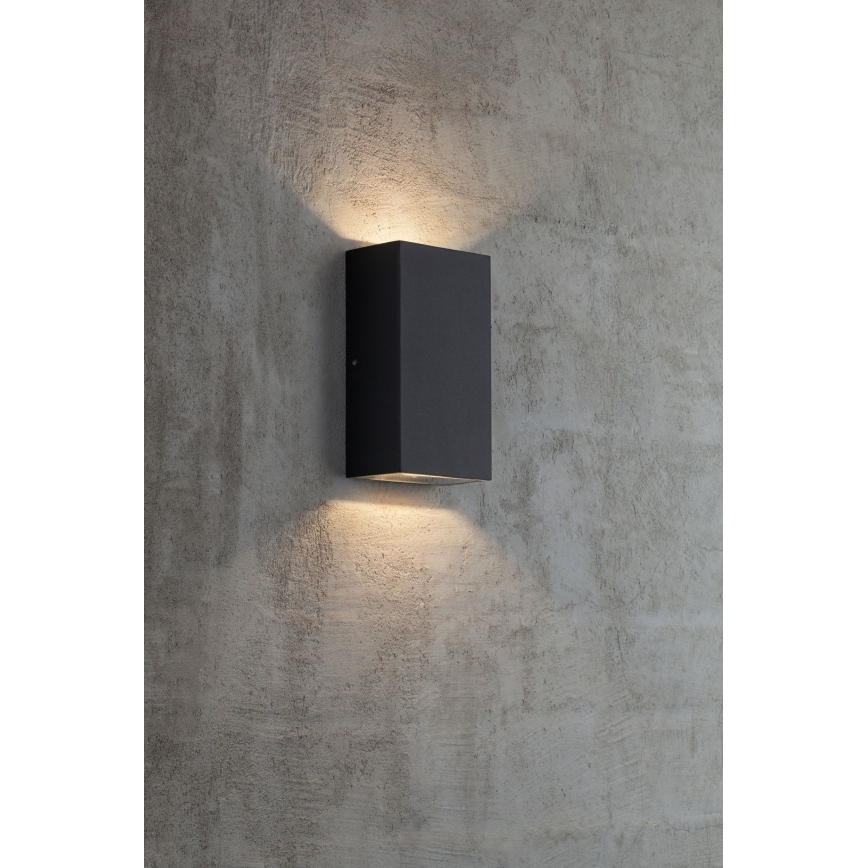 Nordlux - LED Wandlamp voor buiten ROLD LED/10,5W/230V 3000K IP54 zwart