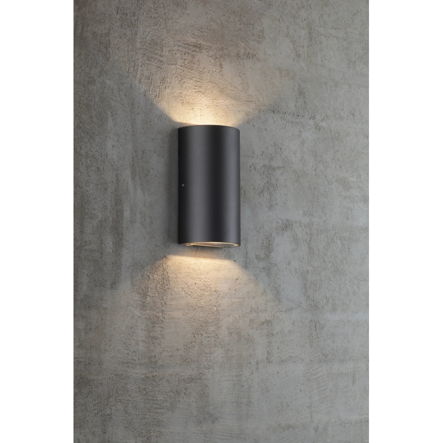 Nordlux - LED Wandlamp voor buiten ROLD LED/10,5W/230V 3000K IP54 zwart