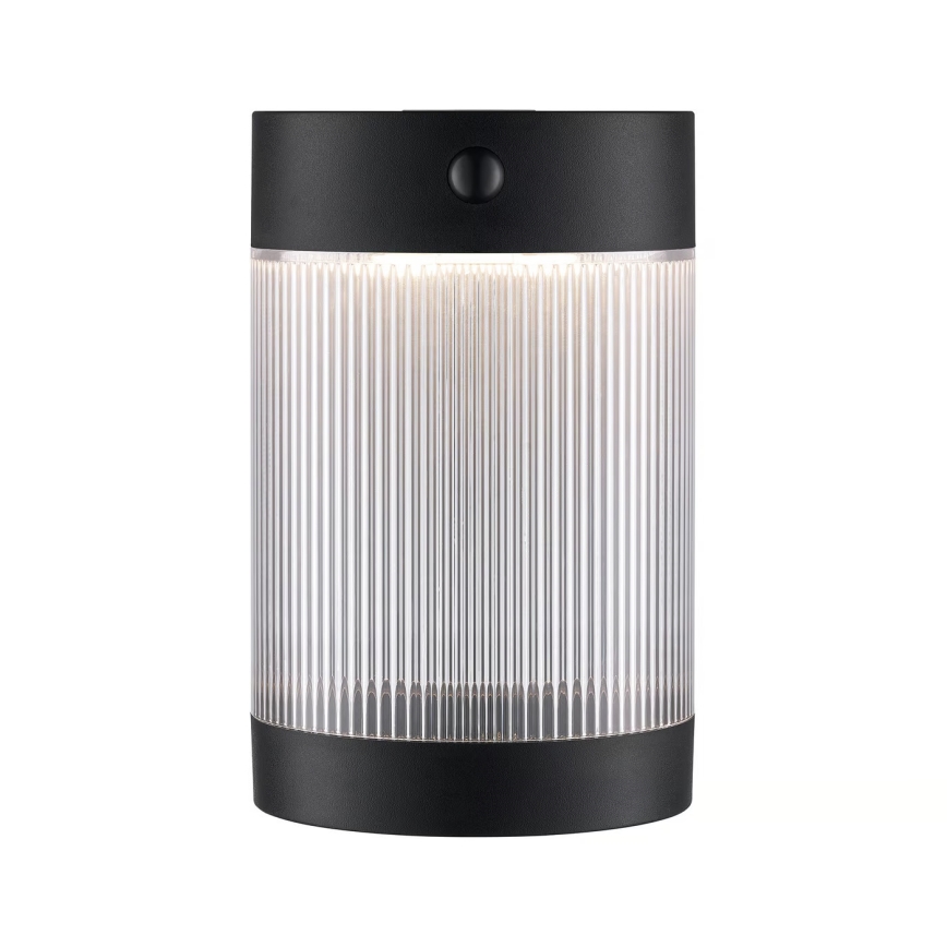 Nordlux - LED Solar Wandlamp met sensor COUPAR LED/3,2W/5V 3000K IP44 1800 mAh zwart