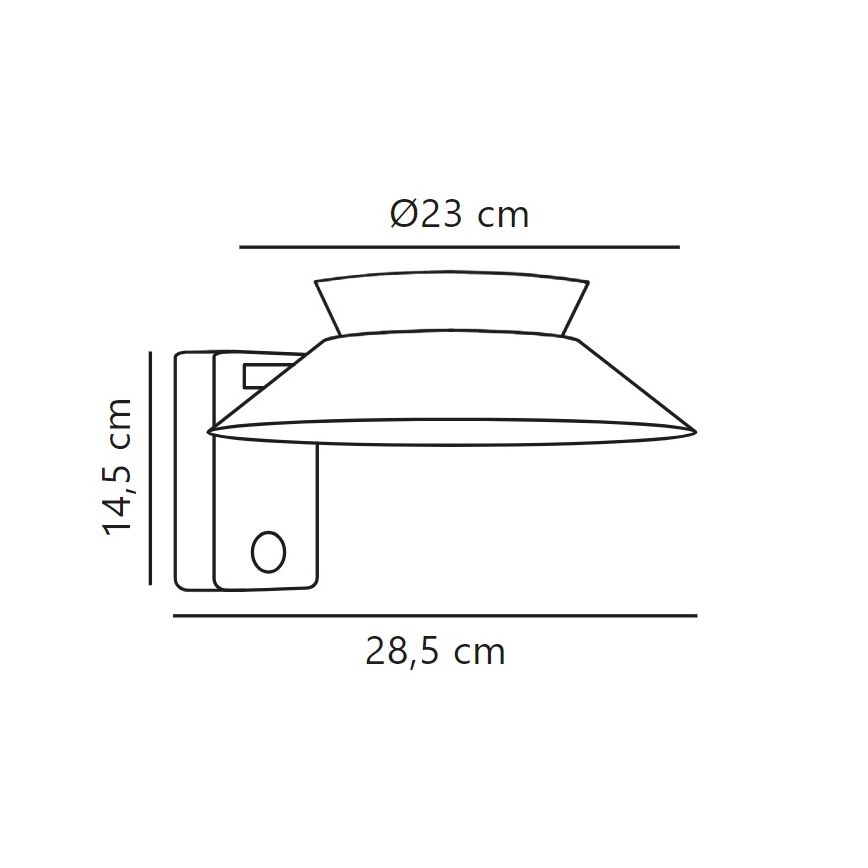 Nordlux - LED zonne-wandlamp met sensor JUSTINA LED/5W/3,7V IP44 1800 mAh