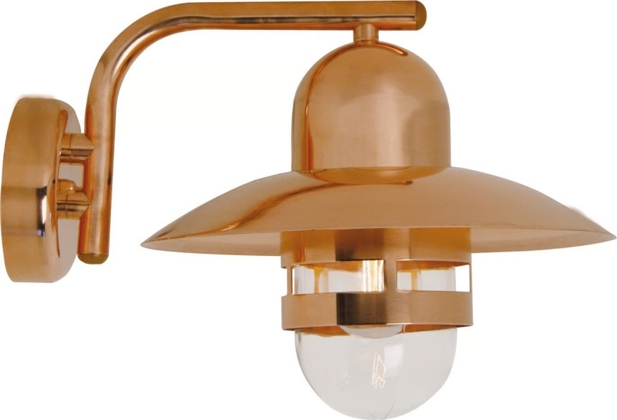 Nordlux - NIBE buitenwandlamp 1xE27/60W/230V IP54, koperen afwerking