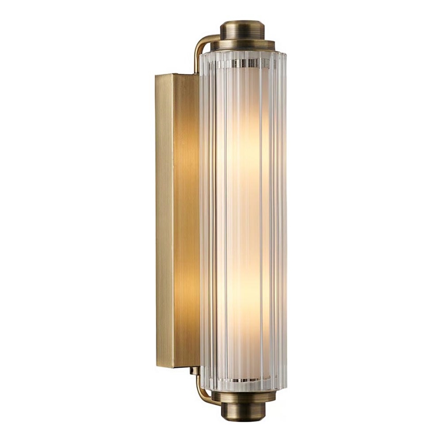 Nordlux - NIMAL spiegelverlichting voor badkamer 2xE14/25W/230V IP44 messing