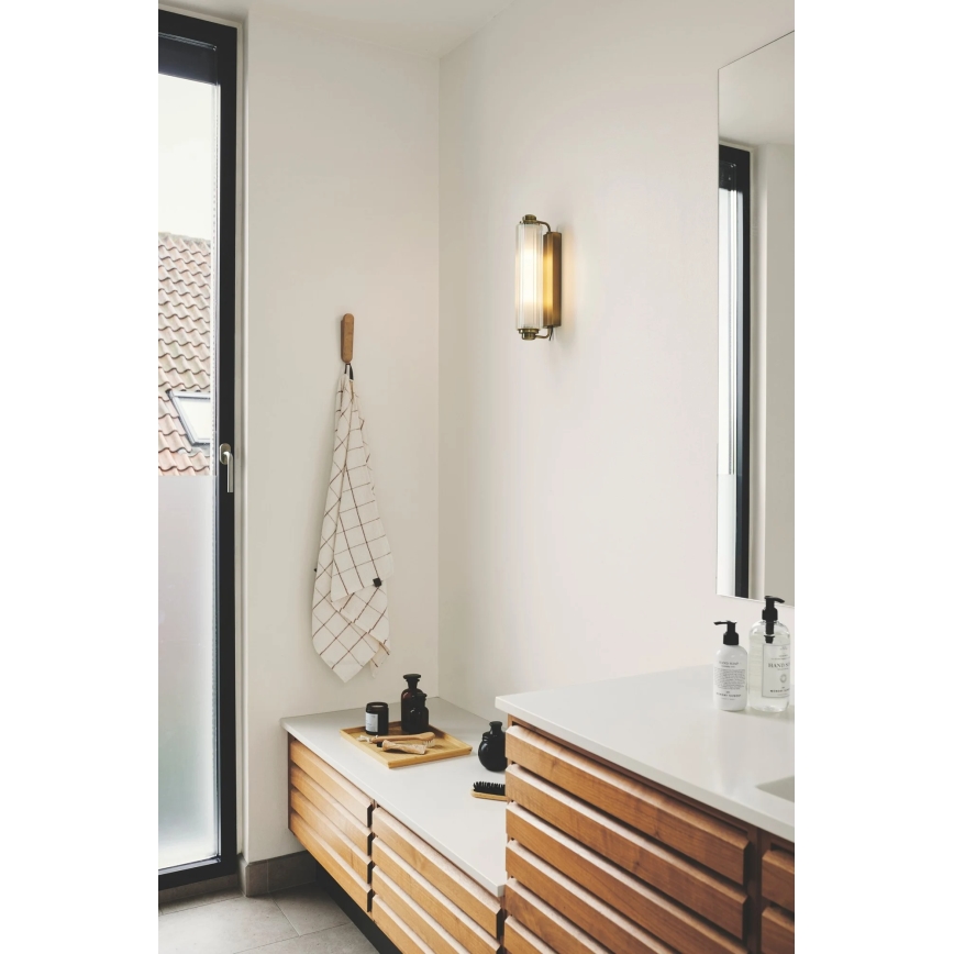 Nordlux - NIMAL spiegelverlichting voor badkamer 2xE14/25W/230V IP44 messing