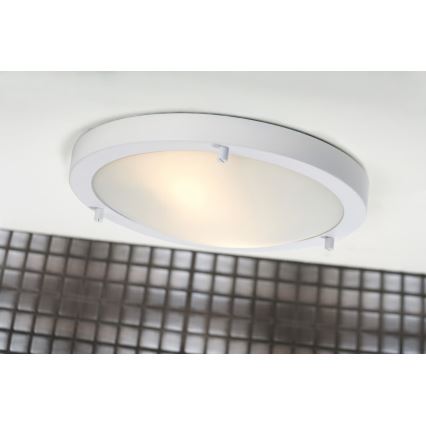 Nordlux - Plafondlamp voor badkamer ANCONA 2xE27/40W/230V IP43 Ø 31,5 cm wit