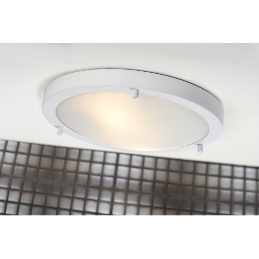 Nordlux - Plafondlamp voor badkamer ANCONA 2xE27/40W/230V IP43 Ø 31,5 cm wit