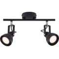 Nordlux - Spot ASLAK 2xGU10/35W/230V zwart