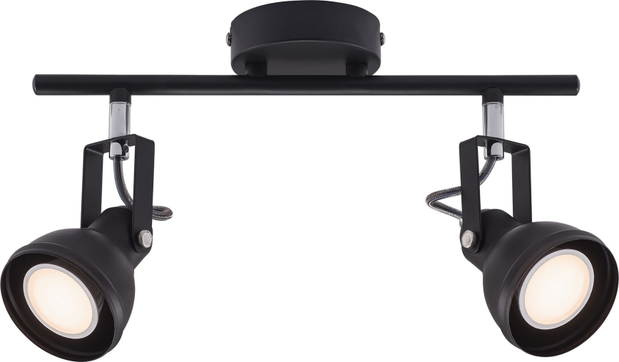 Nordlux - Spot ASLAK 2xGU10/35W/230V zwart
