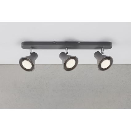 Nordlux - Spotlamp EIK 3xGU10/35W/230V grijs