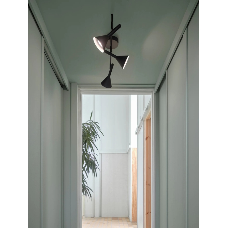 Nordlux - Spotlamp KELVIS 3xGU10/12W/230V zwart