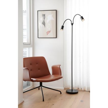 Nordlux - Staande lamp EXPLORE 2xGU10/7W/230V zwart