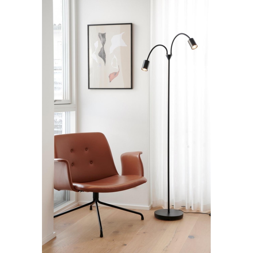 Nordlux - Staande lamp EXPLORE 2xGU10/7W/230V zwart