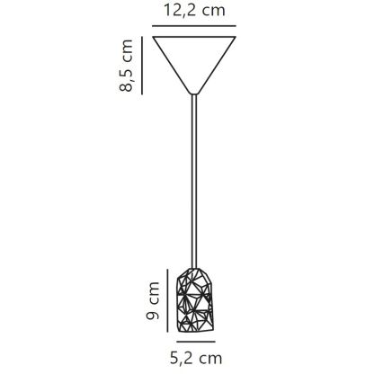 Nordlux - Stroomkabel HANG 1xE27/40W/230V wit