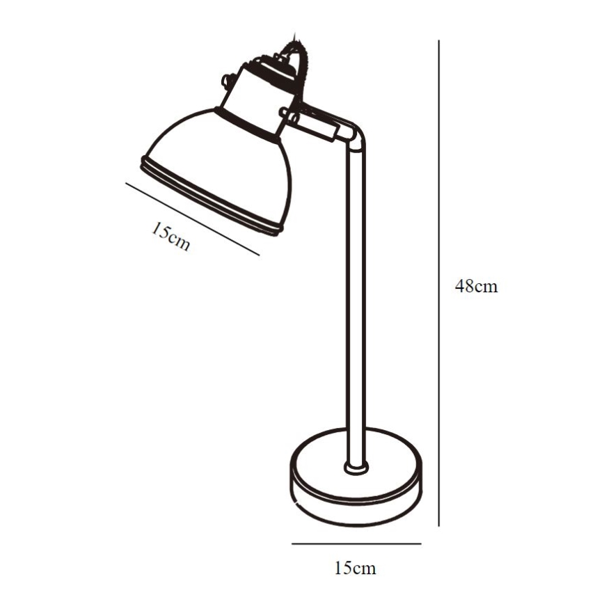 Nordlux - Tafellamp ASLAK 1xE27/15W/230V