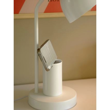 Nordlux - Tafellamp DEVONE 1xE27/15W/230V wit