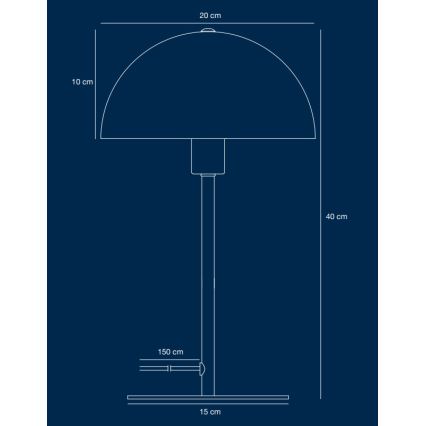 Nordlux - Tafellamp ELLEN 1xE14/40W/230V goud/zwart