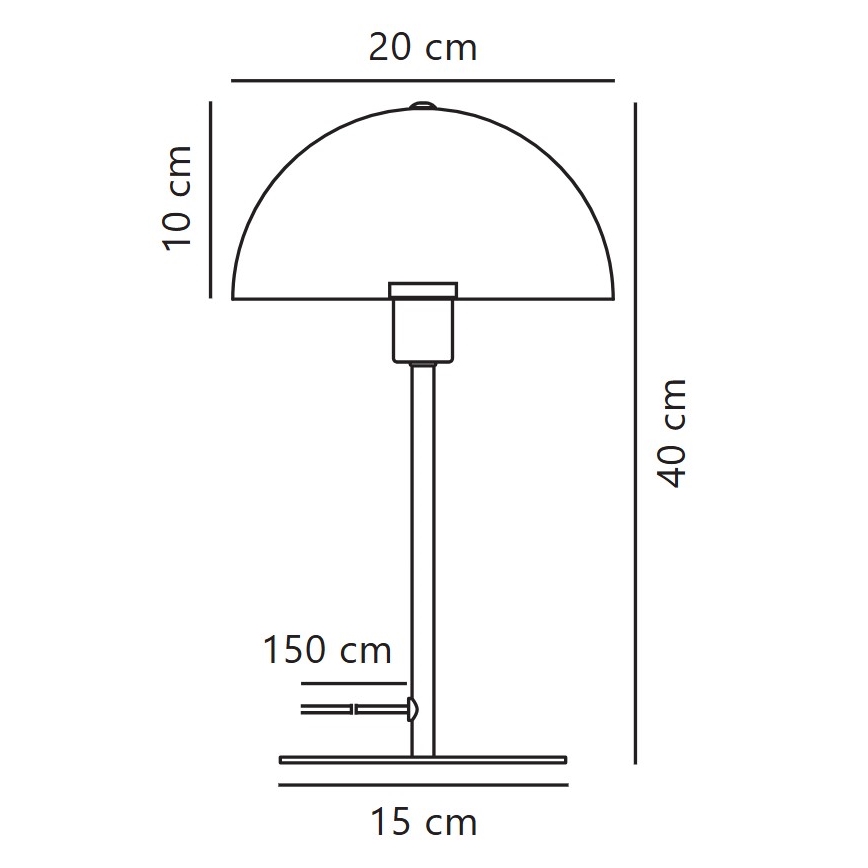 Nordlux - Tafellamp ELLEN 1xE14/40W/230V wit