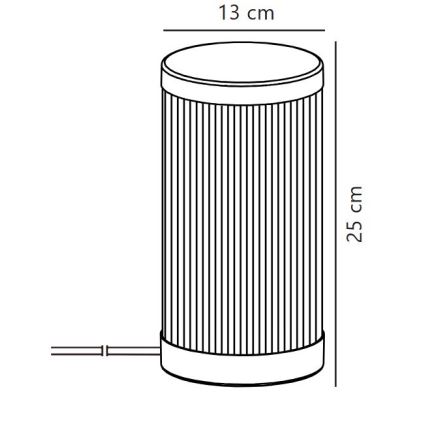 Nordlux - Tafellamp voor buiten COUPAR 1xE27/25W/230V zwart