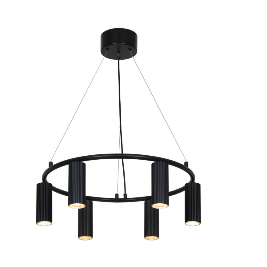 Nordlux - VICO hanglamp aan kabel 6xGU10/5W/230V zwart