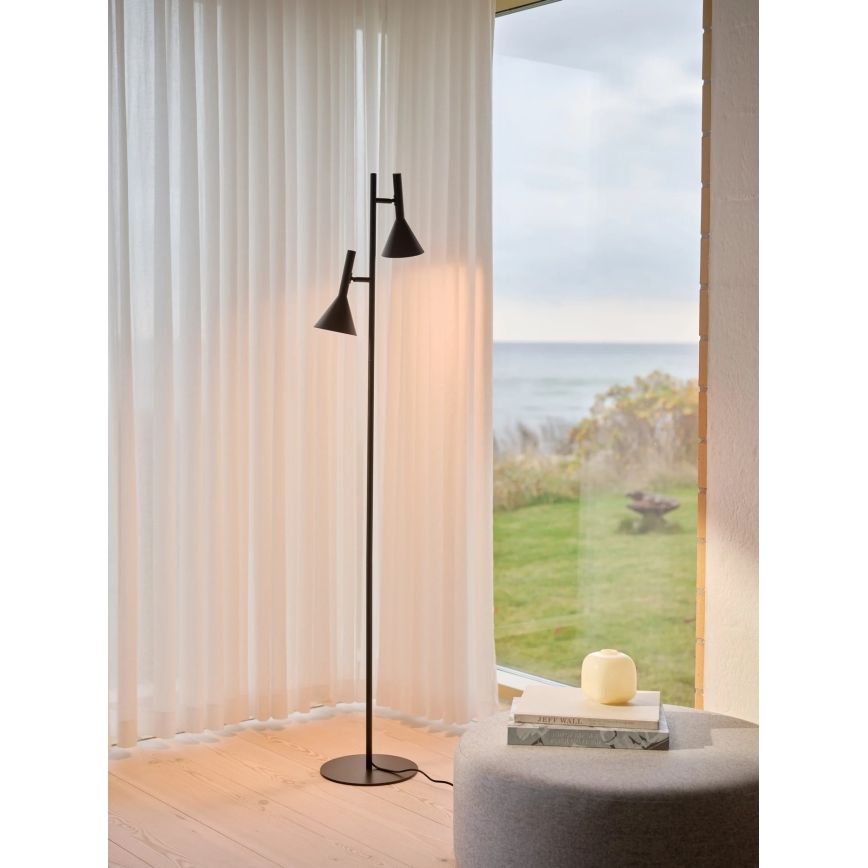 Nordlux - Vloerlamp KELVIS 2xGU10/12W/230V zwart