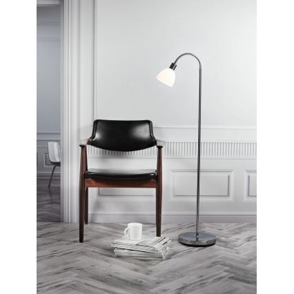 Nordlux - Vloerlamp RAY 1xE14/25W/230V glanzend chroom