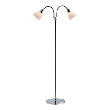 Nordlux - Vloerlamp RAY 2xE14/25W/230V glanzend chroom