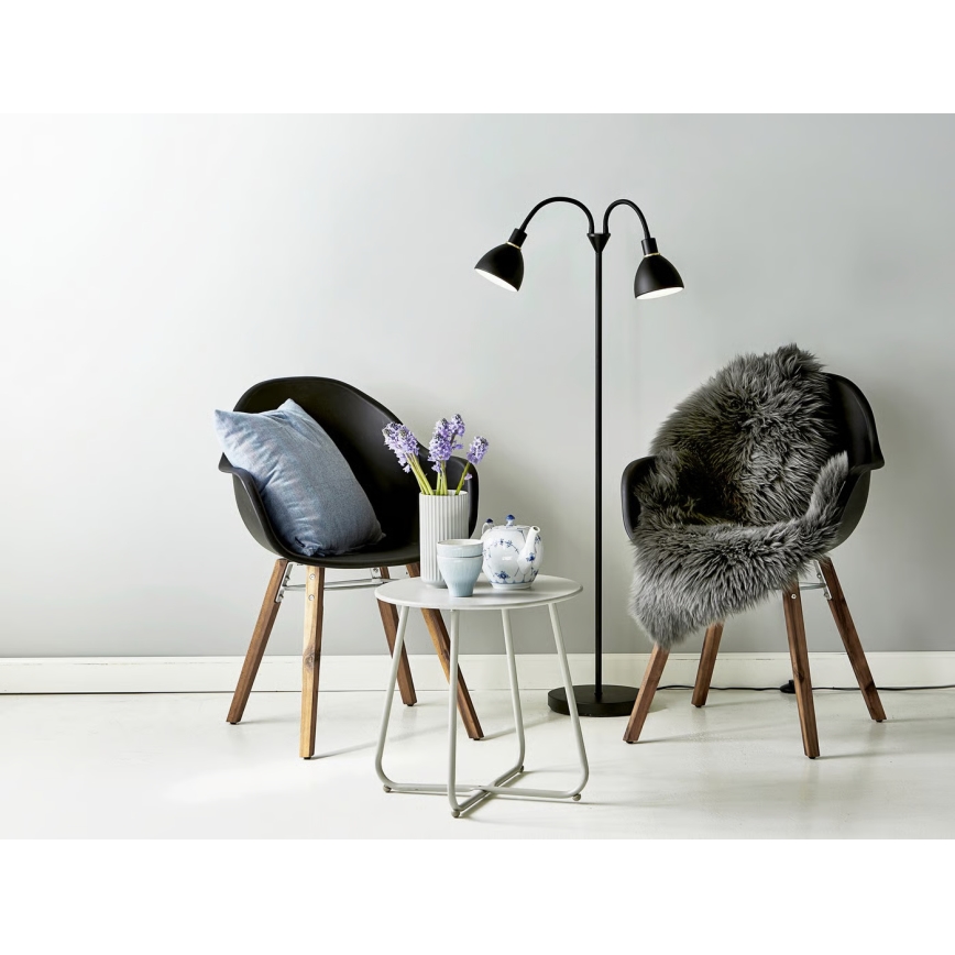 Nordlux - Vloerlamp RAY 2xE14/25W/230V zwart
