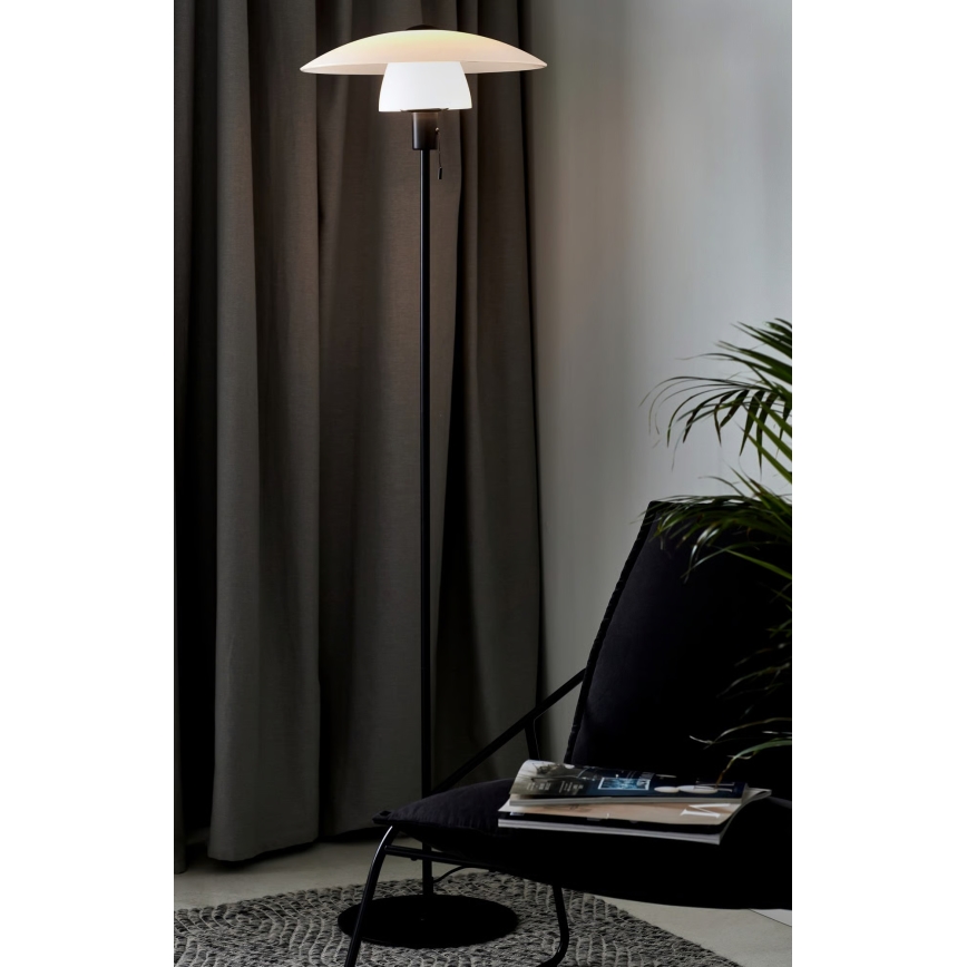 Nordlux - Vloerlamp VERONA 1xE27/40W/230V zwart
