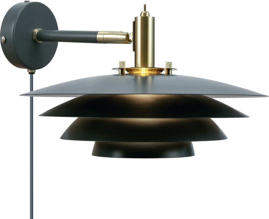 Nordlux - Wandlamp BRETAGNE 1xG9/25W/230V antraciet