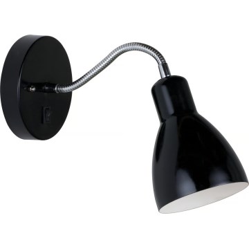 Nordlux - Wandlamp CYCLONE 1xE14/15W/230V zwart