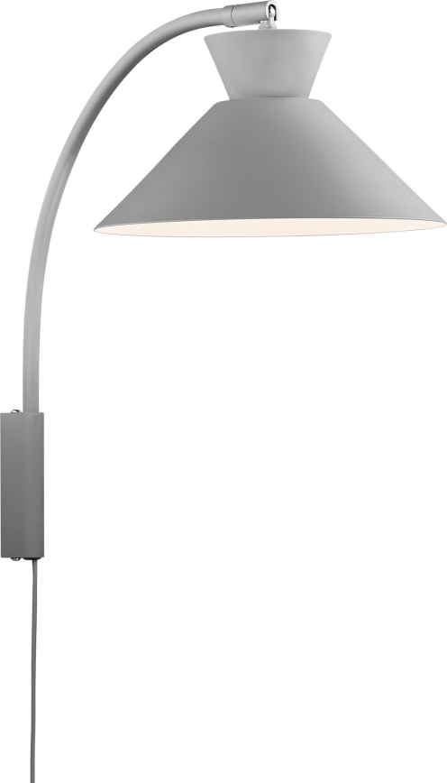 Nordlux - Wandlamp DIAL 1xE27/40W/230V grijs