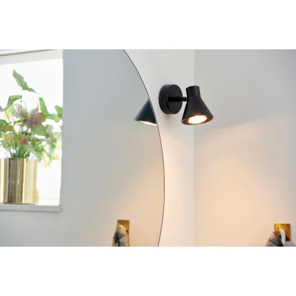 Nordlux - Wandlamp EIK 1xGU10/35W/230V zwart