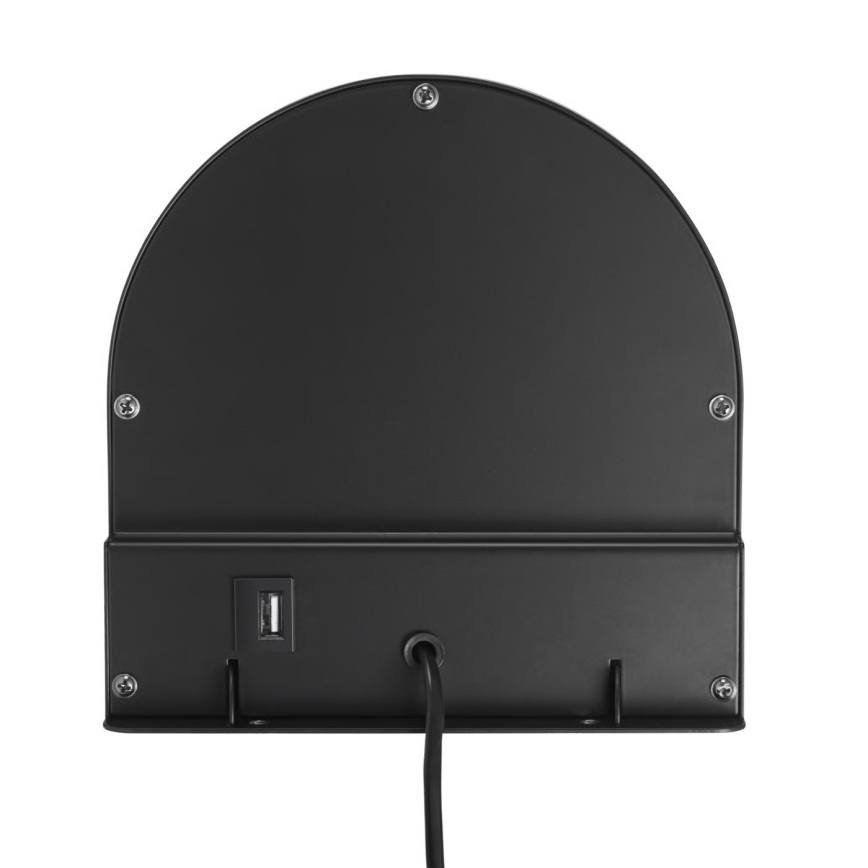 Nordlux - Wandlamp met plank CODY 1xGU10/15W/230V zwart