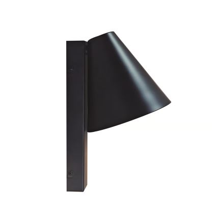 Nordlux - Wandlamp met USB WILMER 1xE14/40W/230V zwart