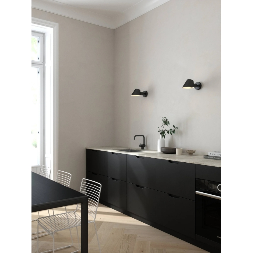 Nordlux - Wandlamp STAY 1xE27/60W/230V zwart
