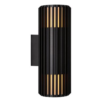 Nordlux - Wandlamp voor buiten ALUDRA 2xE27/15W/230V IP54 zwart