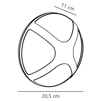 Nordlux - Wandlamp voor buiten CROSS 1xE14/15W/230V IP54
