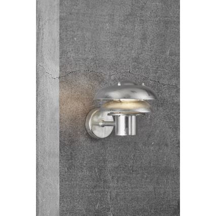 Nordlux - Wandlamp voor buiten KURNOS 1xE14/12W/230V IP54 mat chroom