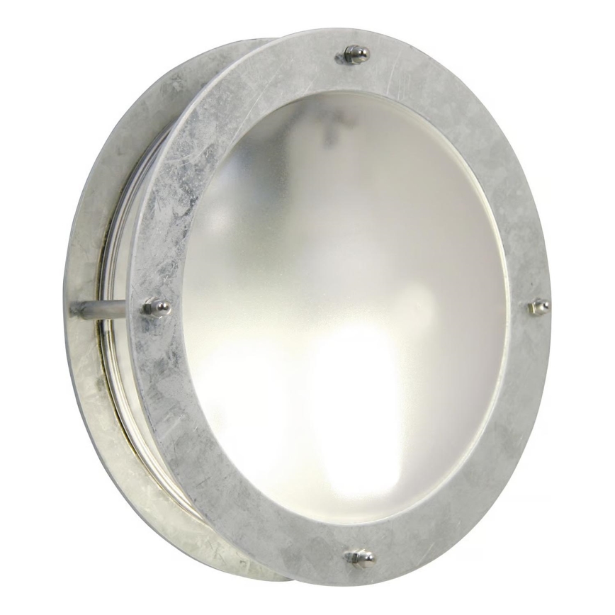 Nordlux - Wandlamp voor buiten MALTA 1xE27/60W/230V zilver