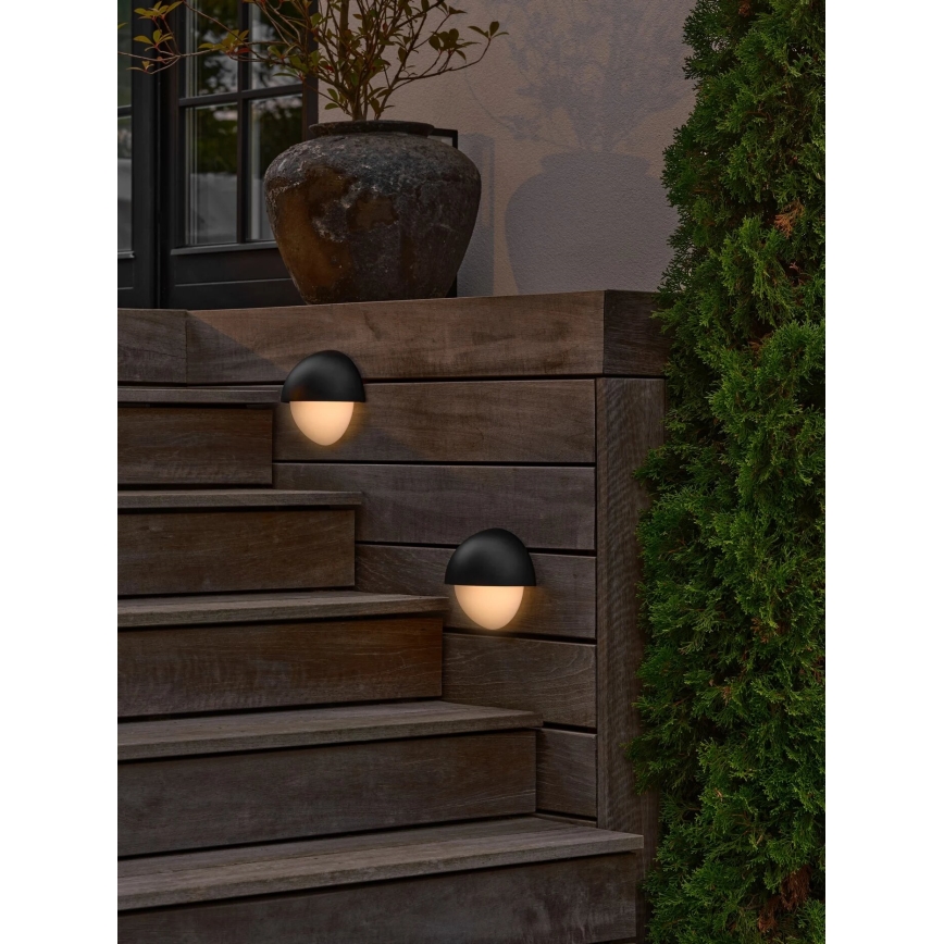 Nordlux - Wandlamp voor buiten SCORPIUS 1xE14/15W/230V IP44 zwart